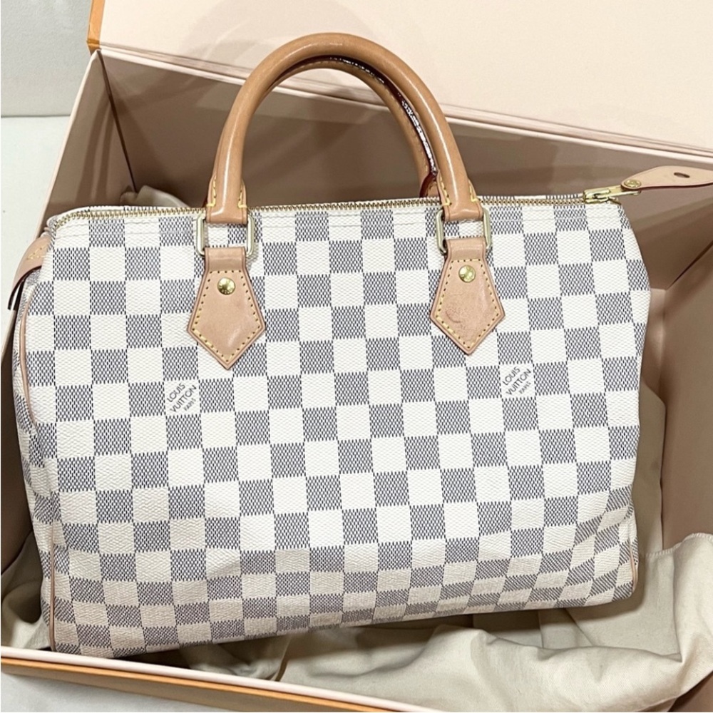 Louis Vuitton Speedy 30 Azur Bag